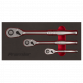 Ratchet Wrench Set 3pc Pear-Head Flip Reverse - Premier Platinum Series AK7933