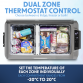 Dellonda 60L Portable Dual Zone Compressor Car Camping Fridge/Freezer 12/24V DL15