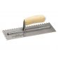 M702S Notched Trowel Square 1/4in Wooden Handle 11 x 4.1/2in M/T702S