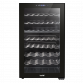 Baridi 52 Bottle Dual Zone Wine Cooler, Fridge, Touch Screen Controls, LED - Black DH236