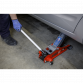 180° Handle Trolley Jack 2 Tonne Low Profile Short Chassis - Red 2180LE