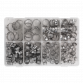 O-Clip Single Ear Assortment 160pc Stainless Steel AB043SE