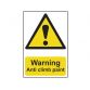 Warning Anti Climb Paint - PVC 200 x 300mm SCA1113