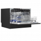 Baridi Compact Tabletop Dishwasher 6 Place Settings, 6 Programmes, Low Noise, 6.5L Cycle, Start Delay - Black DH85