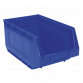 Plastic Storage Bin 210 x 355 x 165mm - Blue Pack of 12 TPS412B