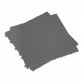 Polypropylene Floor Tile 400 x 400mm - Grey Treadplate - Pack of 9 FT3G