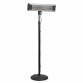 High Efficiency Carbon Fibre Infrared Patio Heater 1800W/230V with Telescopic Floor Stand IFSH1809R