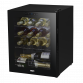 Baridi Black 16 Bottle Wine Fridge Cooler, 5-18°C Touch Controls & LED 430x560mm DH7