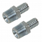 Screwed Tailpiece Male 1/2"BSPT - 1/2" Hose - Pack of 2 AC99