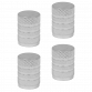 Aluminium Valve Cap 4pc - Silver Anodised VCA4