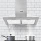 Baridi 60cm Chimney Style Cooker Hood with Carbon Filters, Stainless Steel DH126