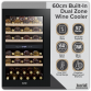 Baridi 57 Bottle Dual Zone Wine Fridge & Cooler 60cm DH118