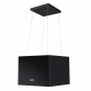 Baridi Square Island Cooker Hood 40cm - Black DH109