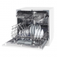 Baridi Compact Tabletop Dishwasher 8 Place Settings, 6 Programmes, Low Noise, 8L Cycle, Start Delay - White DH86