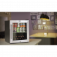 Baridi 50L Tabletop Drinks Fridge, Mini Beer Cooler, Glass Door, Stainless Steel DH75