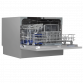 Baridi Compact Tabletop Dishwasher 6 Place Settings, 6 Programmes, Low Noise, 6.5L Cycle, Start Delay - Silver DH84