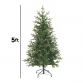 Dellonda Artificial 5ft/150cm Hinged Christmas Tree with 772 PE/PVC Mix Tips - DH44 DH44