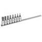 Socket Set of 8 Hex Bit 1/4in Drive BRIE030704B