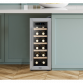 Baridi 12 Bottle Wine Cooler with Digital Touch Screen Controls & LED Light, Stainless Steel DH74