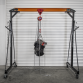Portable Gantry Crane Adjustable 1 Tonne with Geared Trolley Combo SG1000KITG