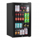 Baridi Under Counter Wine/Drink/Beverage Cooler/Fridge, Built-In Thermostat, Light, Security Lock, 85 Litre – Black DH13