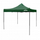 Dellonda Premium 3 x 3m Pop-Up Gazebo, PVC Coated, Water Resistant Fabric, Supplied with Carry Bag, Rope, Stakes & Weight Bags - Dark Green Canopy DG132
