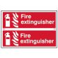 Fire Extinguisher - PVC 300 x 100mm SCA1351