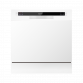 Baridi Compact Tabletop Dishwasher 8 Place Settings, 6 Programmes, Low Noise, 8L Cycle, Start Delay - White DH86
