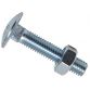 Cup Square Hex Bolt & Nut ZP M6 x 100mm Box 25