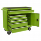 Rollcab 6 Drawer with Ball Bearing Slides - Green AP4106HV