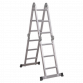 Aluminium Folding Platform Ladder 4-Way EN 131 AFPL1