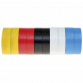 PVC Insulating Tape 19mm x 20m Mixed Colours Pack of 10 ITMIX10