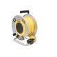 Open Metal Drum Cable Reel 240V 13A 4-Socket + 2 USB