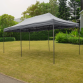 Dellonda Premium 3x6m Pop-Up Gazebo, Heavy Duty, PVC Coated, Water Resistant Fabric, Supplied with Carry Bag, Rope, Stakes & Weight Bags - Grey Canopy DG141