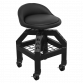 Creeper Stool Pneumatic with Adjustable Height Swivel Seat & Back Rest SCR03B