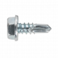 Self-Drilling Screw 4.8 x 13mm Hex Head Zinc Pack of 100 SDHX4813