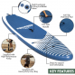 Dellonda Inflatable Stand Up Paddle Board 10'2" - Light Blue DL153