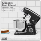 Baridi 1800W Stand Mixer with Accessories 8L - Black DH174