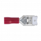 Piggy-Back Terminal 6.3mm Red Pack of 100 RT17