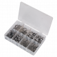 O-Clip Single Ear Assortment 160pc Stainless Steel AB043SE