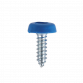 Numberplate Screw Plastic Enclosed Head 4.8 x 18mm Blue Pack of 50 PTNP4