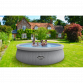 Dellonda 15ft Ø450cm Round Garden Kids Paddling Swimming Pool & Pump Grey Rattan DL18