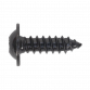 Self-Tapping Screw 4.8 x 16mm Flanged Head Black Pozi Pack of 100 BST4816