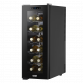 Baridi 12 Bottle Wine Cooler with Digital Touch Screen Controls & LED Light, Black DH73