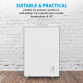 Baridi Freestanding Chest Freezer, 99L Capacity, Garages and Outbuilding Safe, -12 to -24°C Adjustable Thermostat with Refrigeration Mode, White DH116