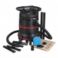 Vacuum Cleaner Industrial Wet/Dry 35L 1200W/230V Plastic Drum M Class Filtration Self-Clean Filter PC35230V