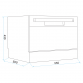 Baridi Compact Tabletop Dishwasher 6 Place Settings, 6 Programmes, Low Noise, 6.5L Cycle, Start Delay - Black DH85