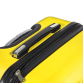 Dellonda 3-Piece ABS Luggage Set with Integrated TSA Approved Combination Lock - Yellow - DL124 DL124