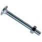 Cup Square Hex Bolt & Nut ZP M6 x 100mm Box 25