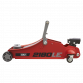 180° Handle Trolley Jack 2 Tonne Low Profile Short Chassis - Red 2180LE